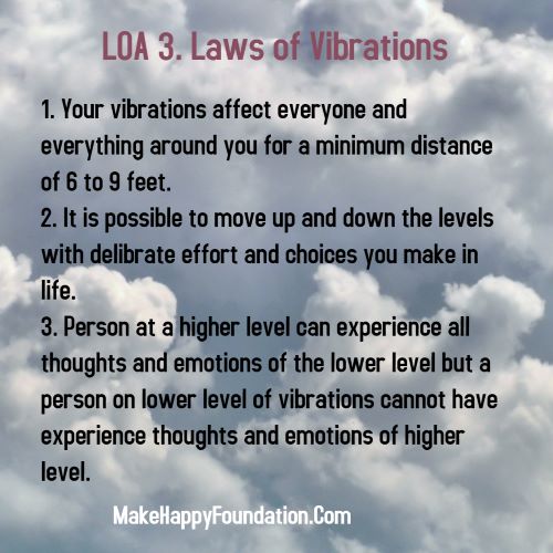 3 Laws of vibrations LOA must read- Made with PosterMyWall
